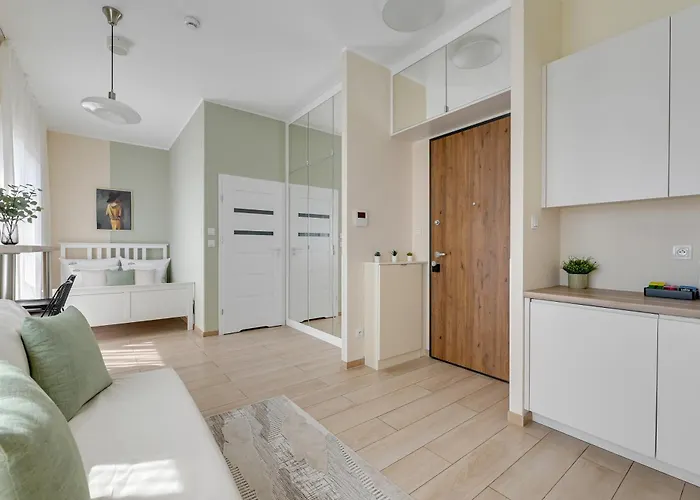 Nadmotlawie Riverside - Parking, Sauna & Gym By Downtown Lägenhetshotell Gdańsk