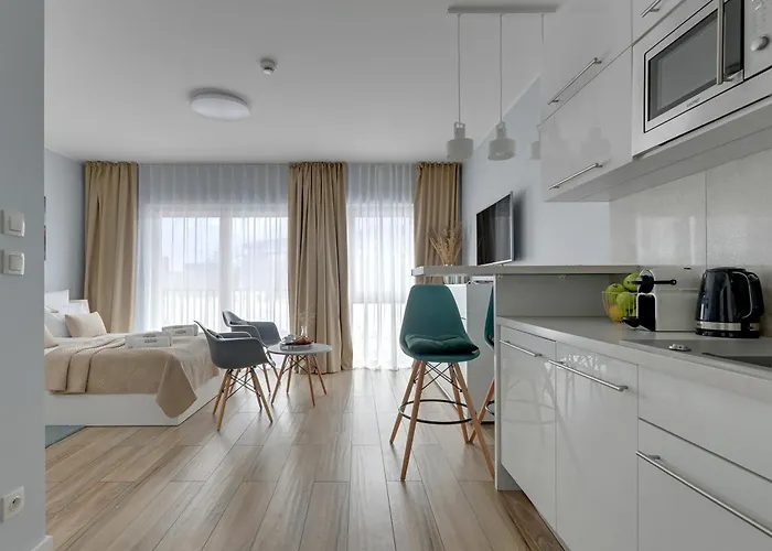 מלון דירות Nadmotlawie Riverside - Parking, Sauna & Gym By Downtown